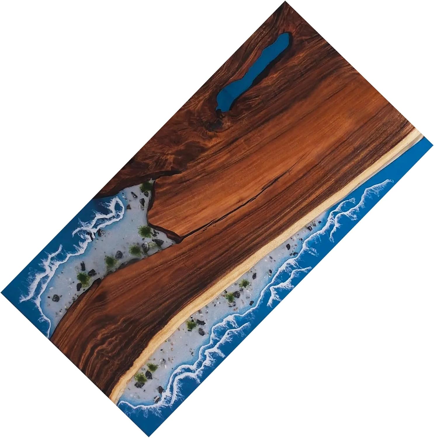 Handmade Customized Epoxy Resin Table, Walnut | Custom Large Resin Table, Living Room Table, River Dining Table, Natural Wood Epoxy Coffee Table, Wooden Kitchen Table