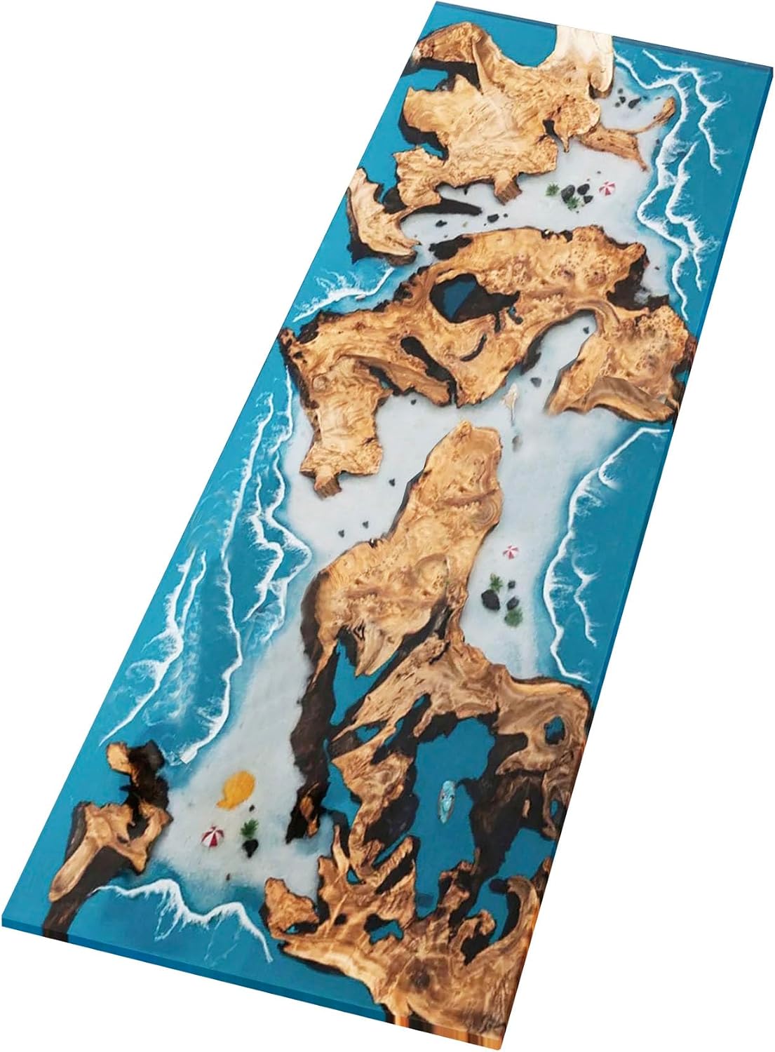 Handmade Customized Epoxy Resin Table, Fir Wood | Custom Large Resin Table, Living Room Table, River Dining Table, Natural Wood Epoxy Coffee Table, Wooden Kitchen Table