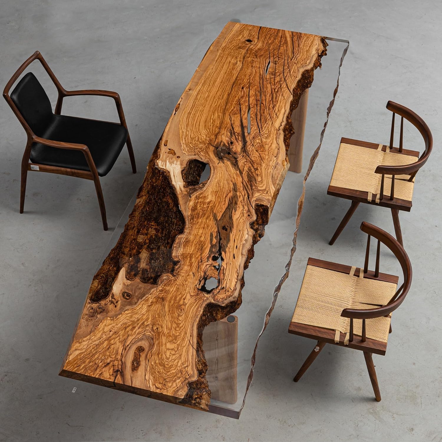 Olive Epoxy, Custom Large Resin Table, Epoxy River, Natural Wood, Wooden Office Desk, Meeting, Kitchen, Dining Room, Living Room, Home Decor