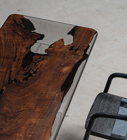 Handmade Customized Epoxy Resin River Table, Black Walnut | Natural Wood, Coffee Table, Living Room, Dining Room, Kitchen, Home Decor